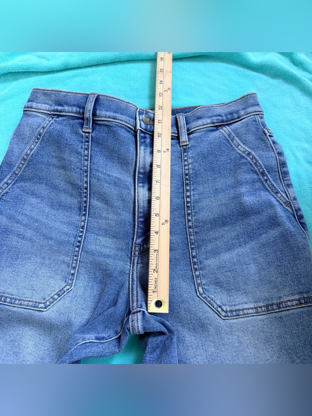 Daze The Champ High Rise Denim Jogger 30 Utility Relaxed Fit Casual Streetwear - Picture 6 of 10
